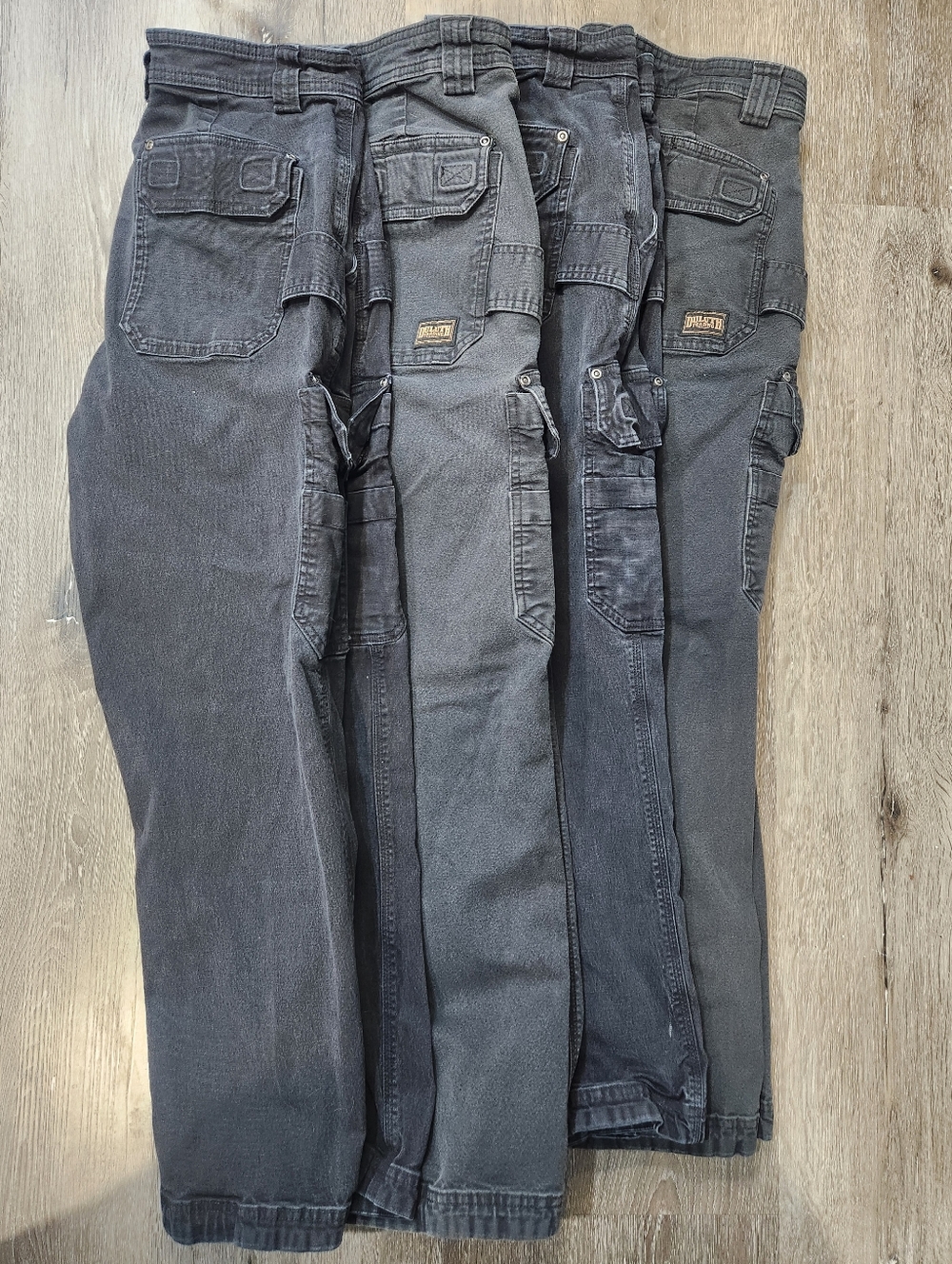 Duluth Flex Fire Hose Bundle Of 4 Men's Black Carpenter Pants Size 38x30